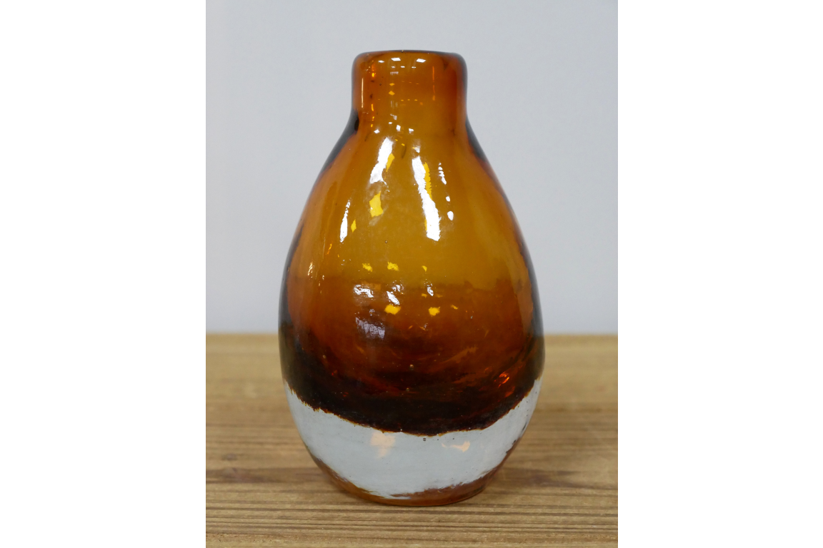 Dutch Imports Amber Glass Vase