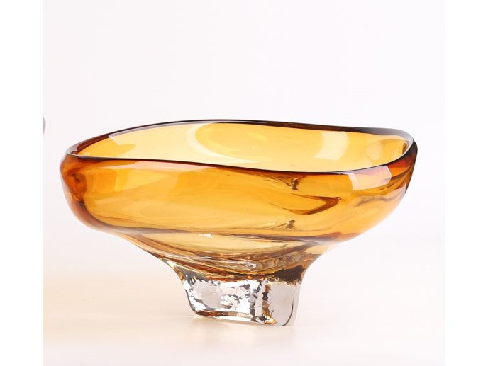 Dutch Imports Amber Glass Bowl