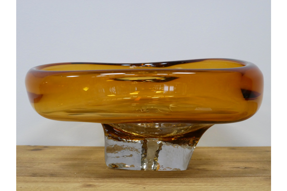 Dutch Imports Amber Glass Bowl