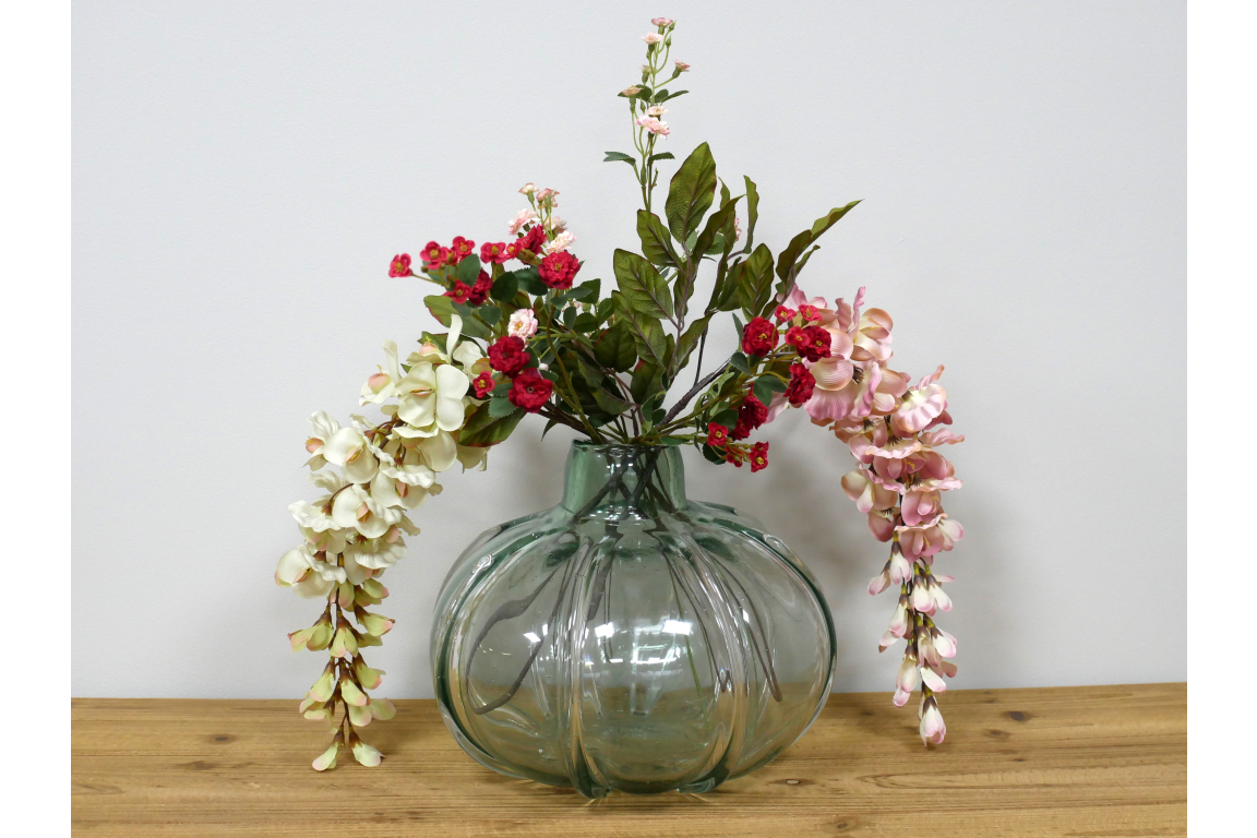 Dutch Imports Light Green Glass Vase