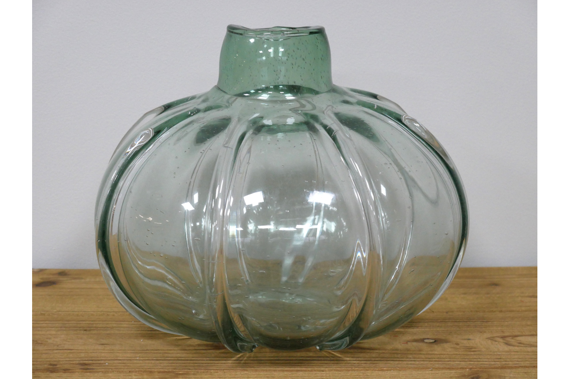 Dutch Imports Light Green Glass Vase