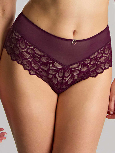 Panache Allure Deep Brief - Plum