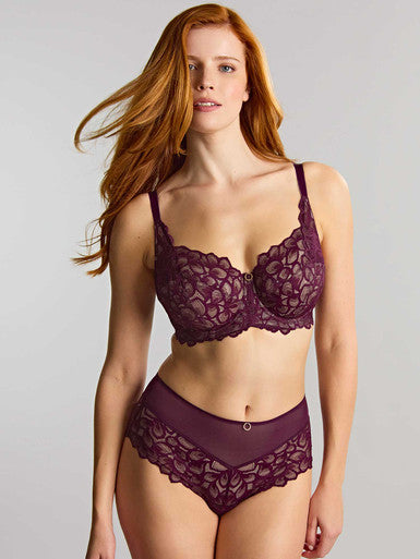 Panache Allure Deep Brief - Plum