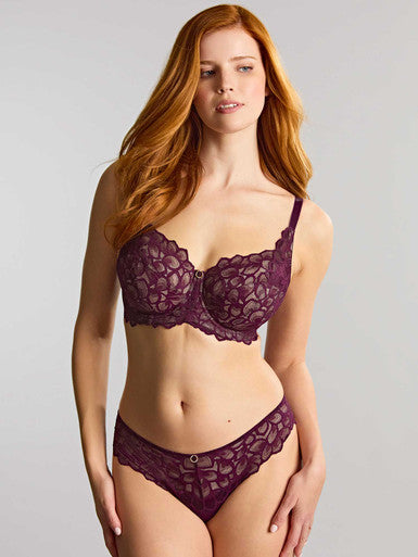 Panache Allure Thong Brief - Plum