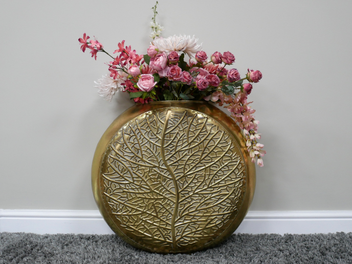 Dutch Imports Large Circle Metal Vase