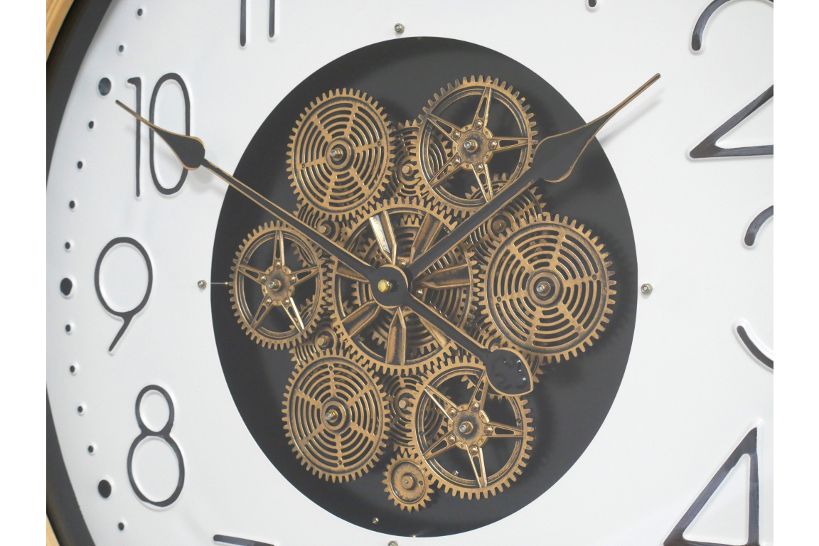 Dutch Imports Wall Clock With Cogs - Classic Numbers