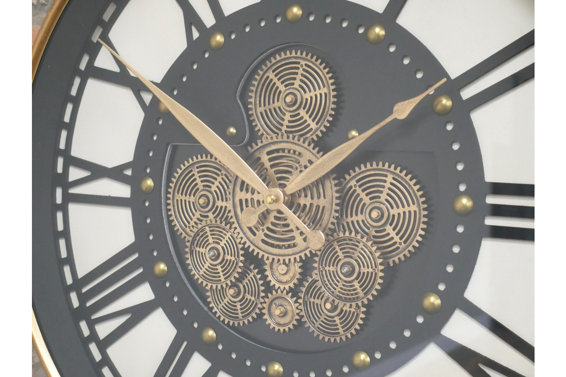 Dutch Imports Metal Metal Wall Clock With Cogs