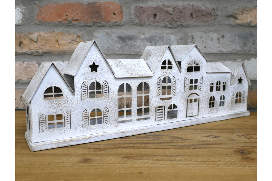 Dutch Imports Little Row Of Houses Candle Holder