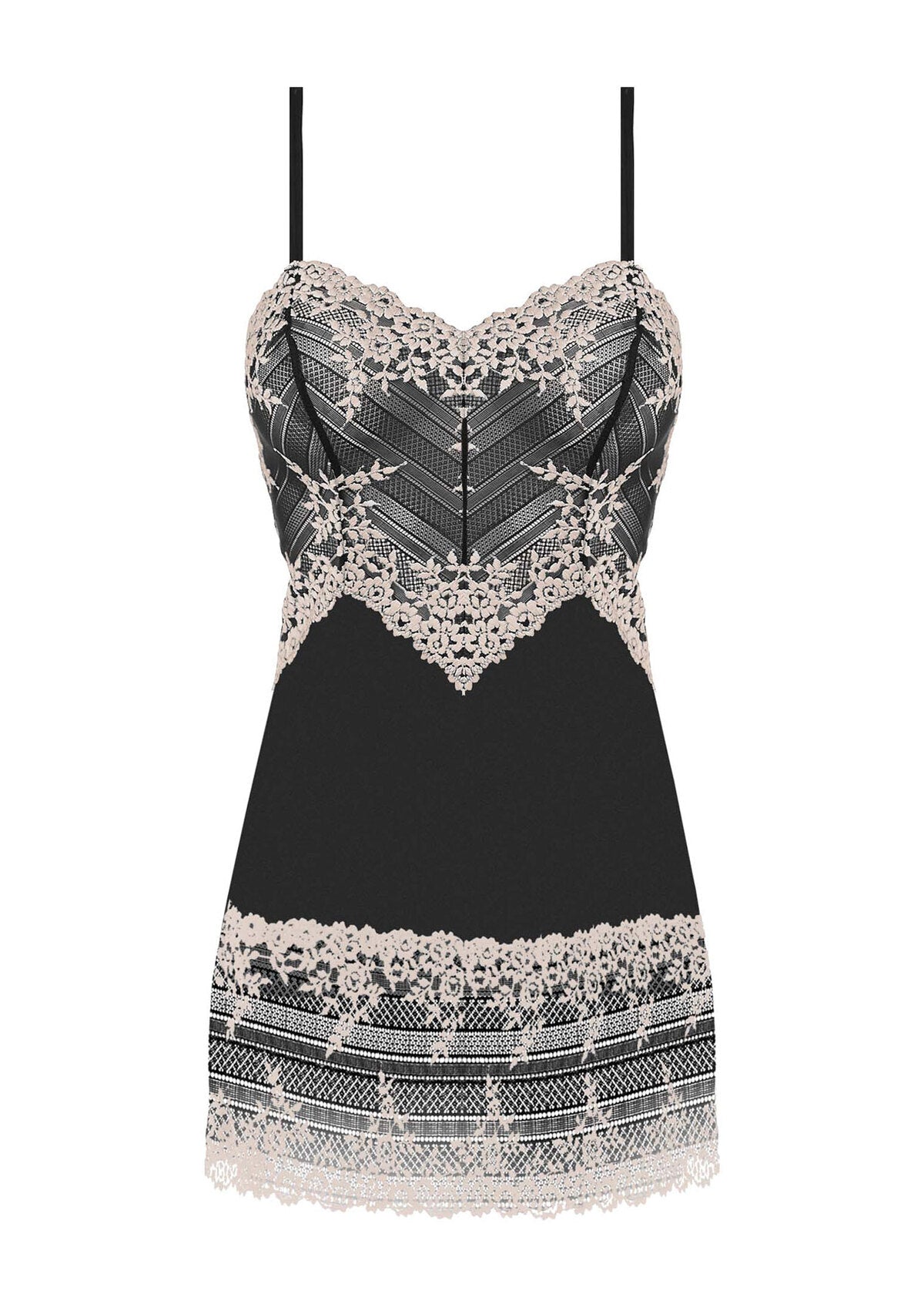 Wacoal Embrace Lace Black Chemise