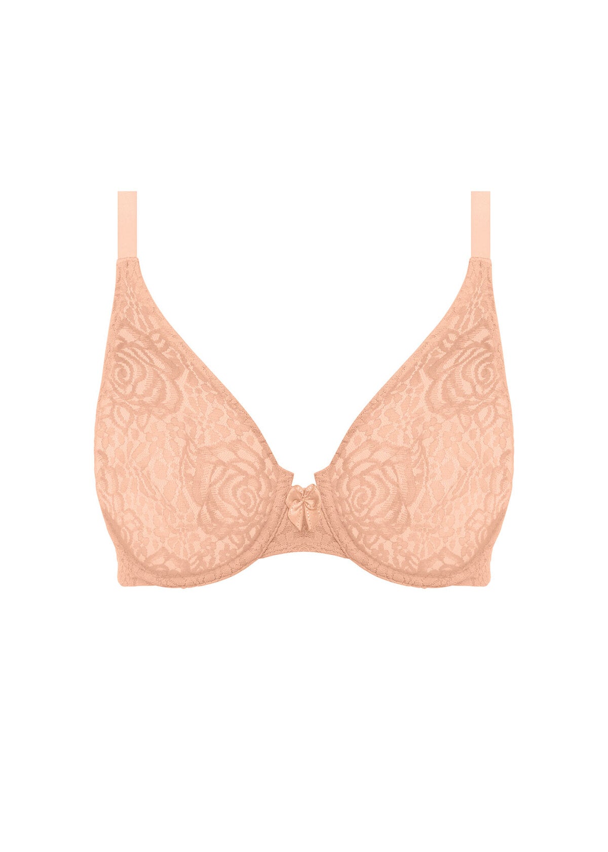 Wacoal Halo Lace Nude Moulded Underwire Bra