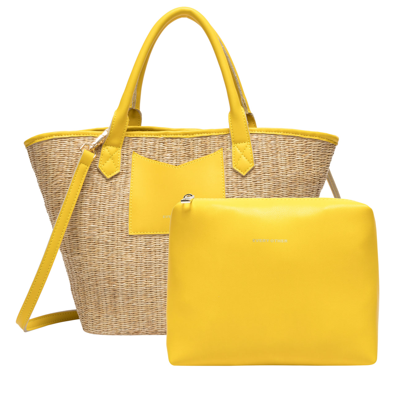 Every Other Large Twin Tote Bag - Yellow