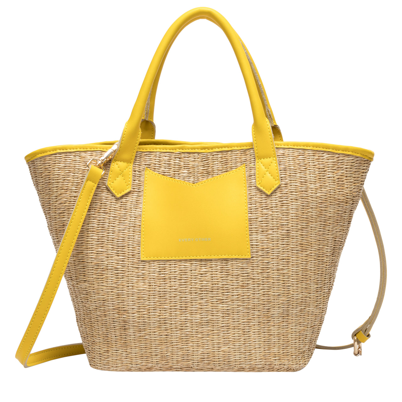Every Other Large Twin Tote Bag - Yellow