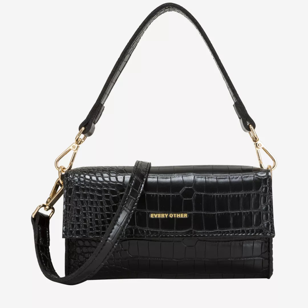 Every Other Croc Flap Crossbody Bag