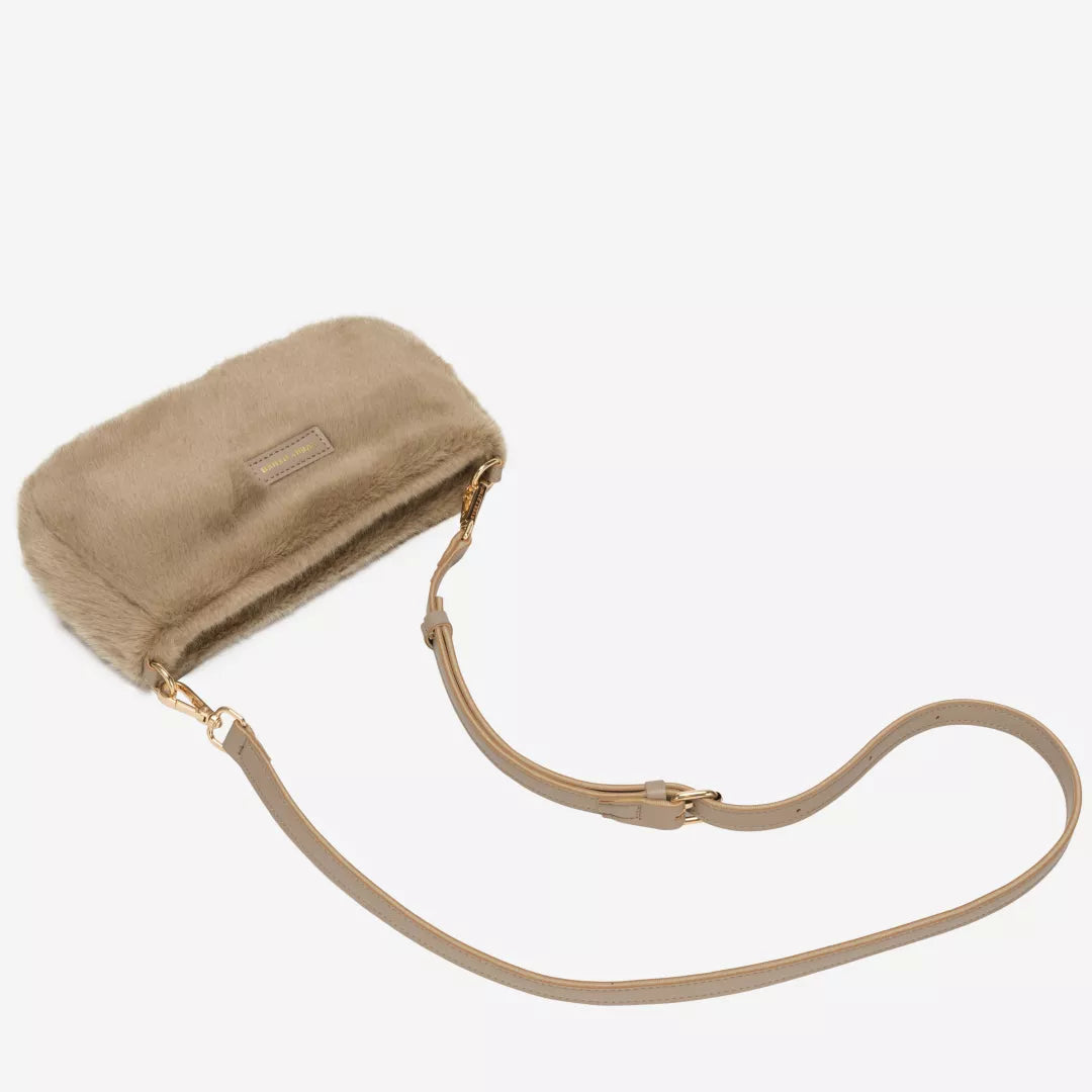 Every Other Baguette Cross Body Shoulder Bag - Taupe