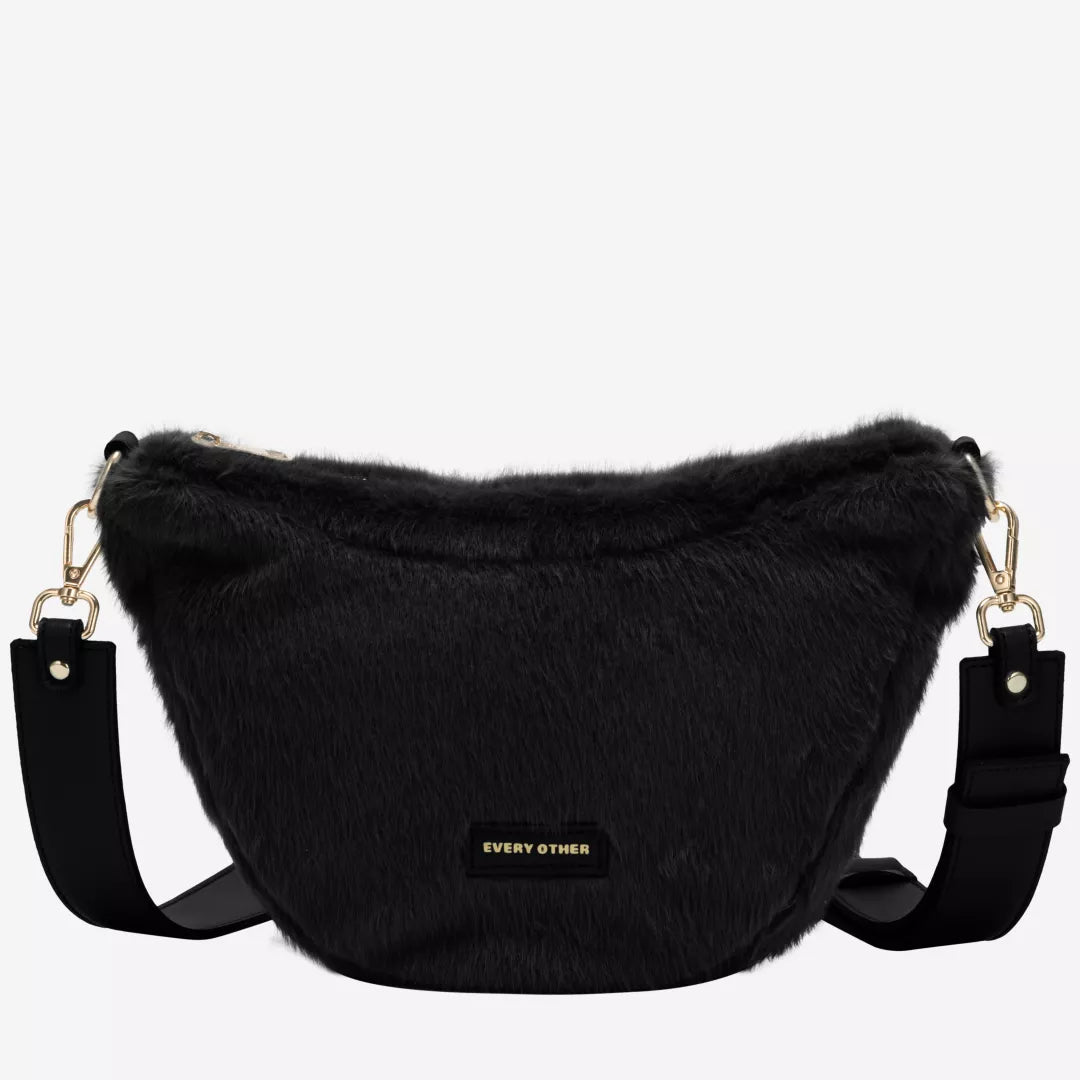 Every Other Scoop Cross Body Bag - Black