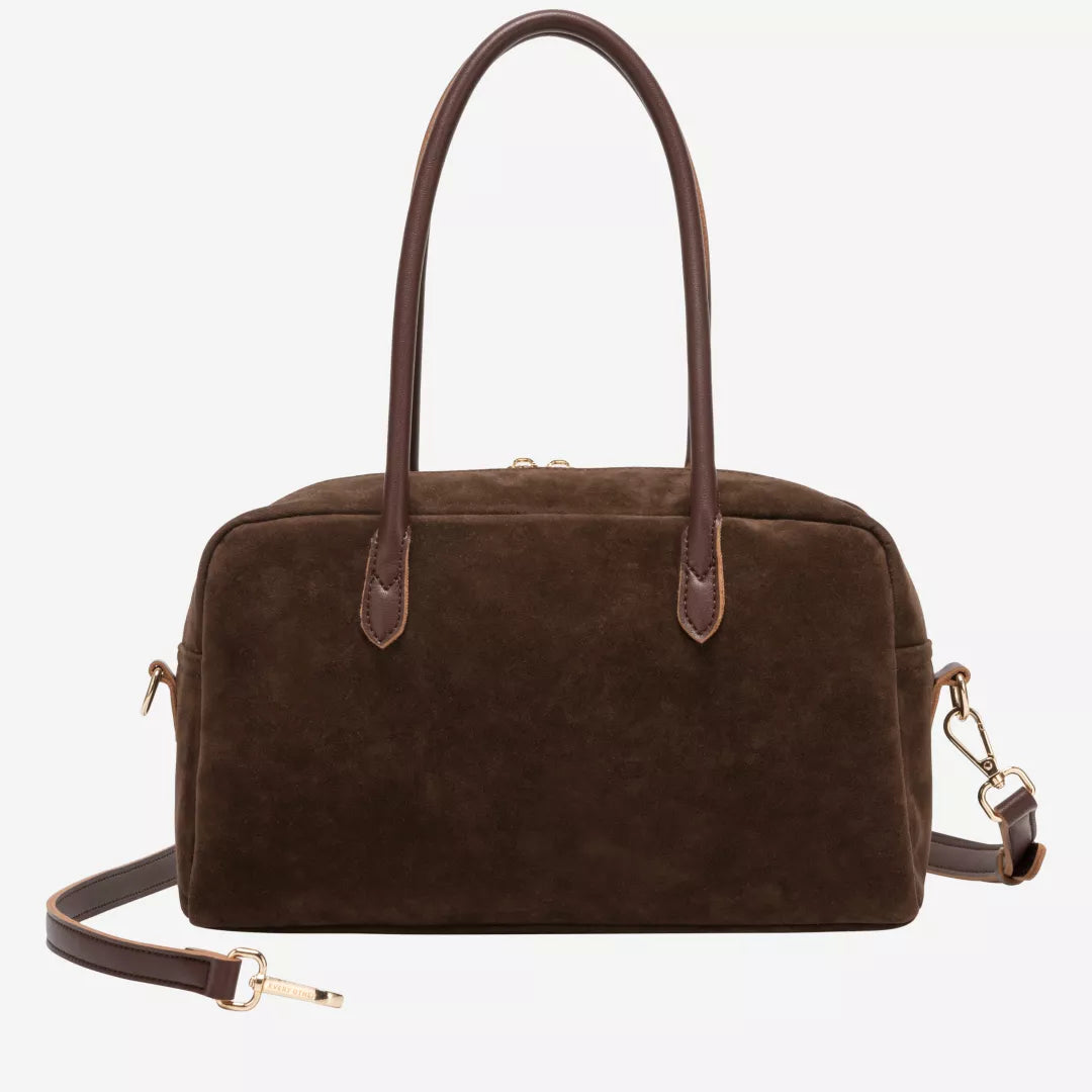 Every Other Suede Effect Bowling Bag - Brown