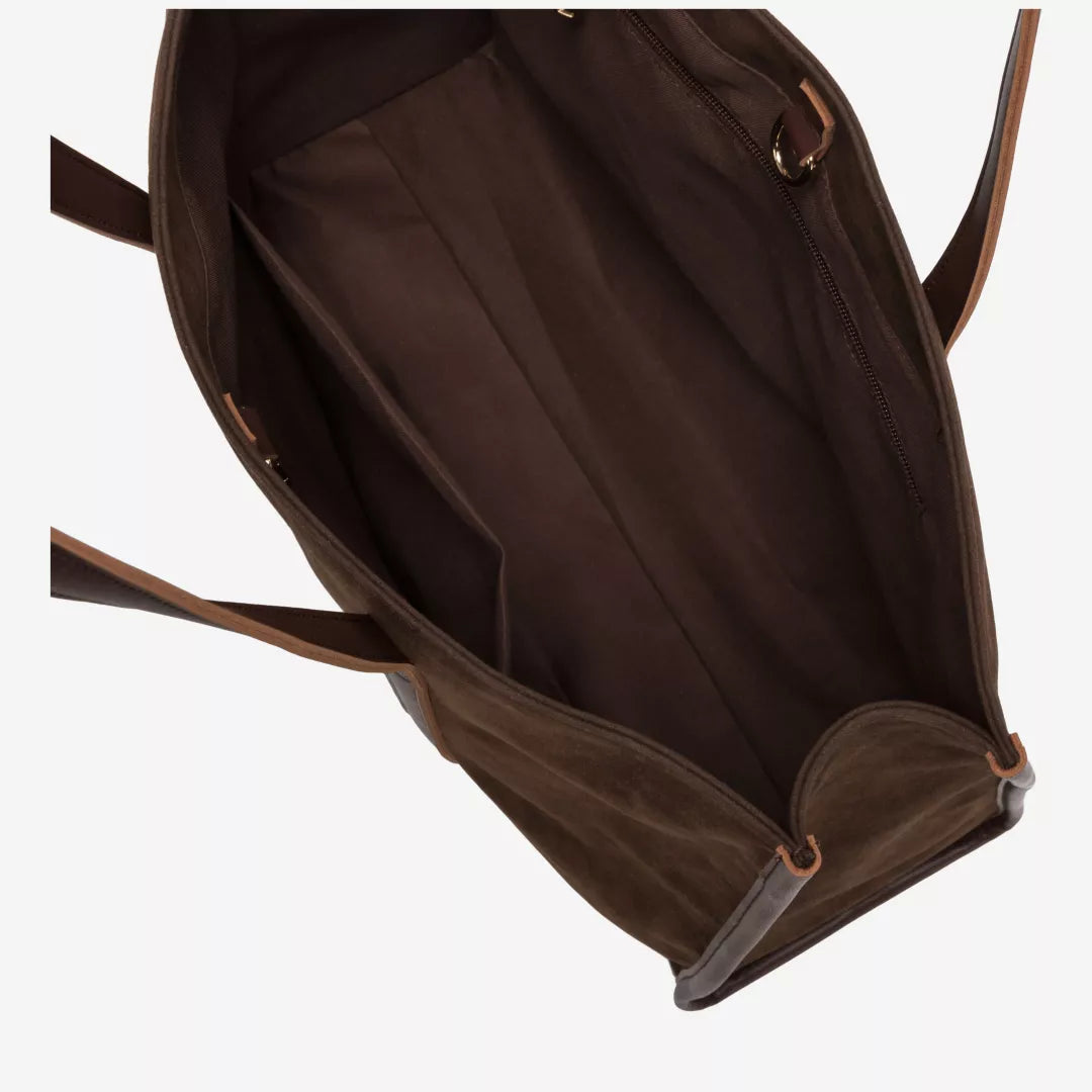 Every Other Suede Effect Large Tote Bag - Brown