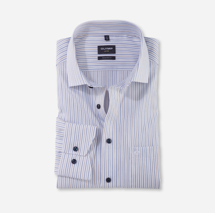 Olymp Luxor Modern Fit Shirt - Natural