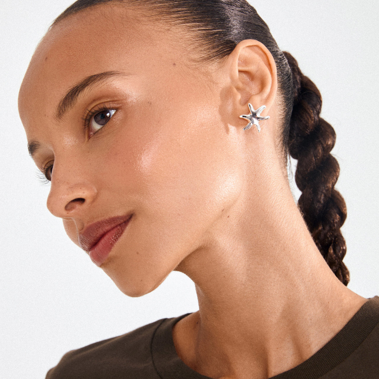 Pilgrim Prism Earrings Sliver Plated