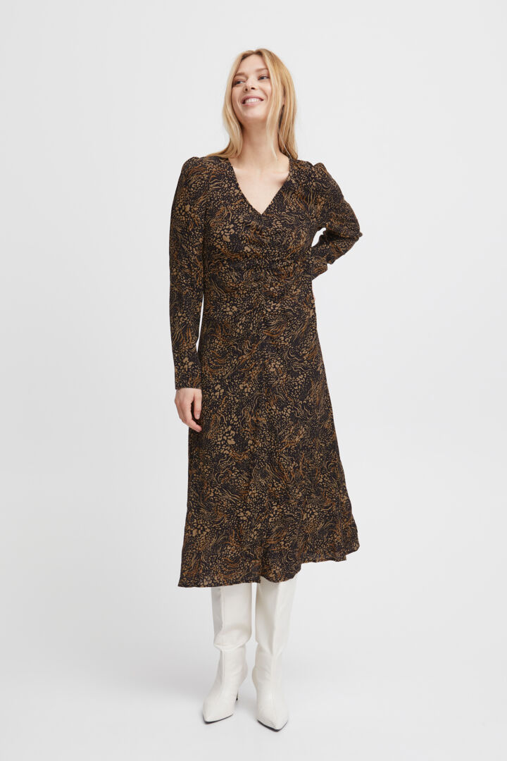 B Young FLOURI Tight Black Mix Dress