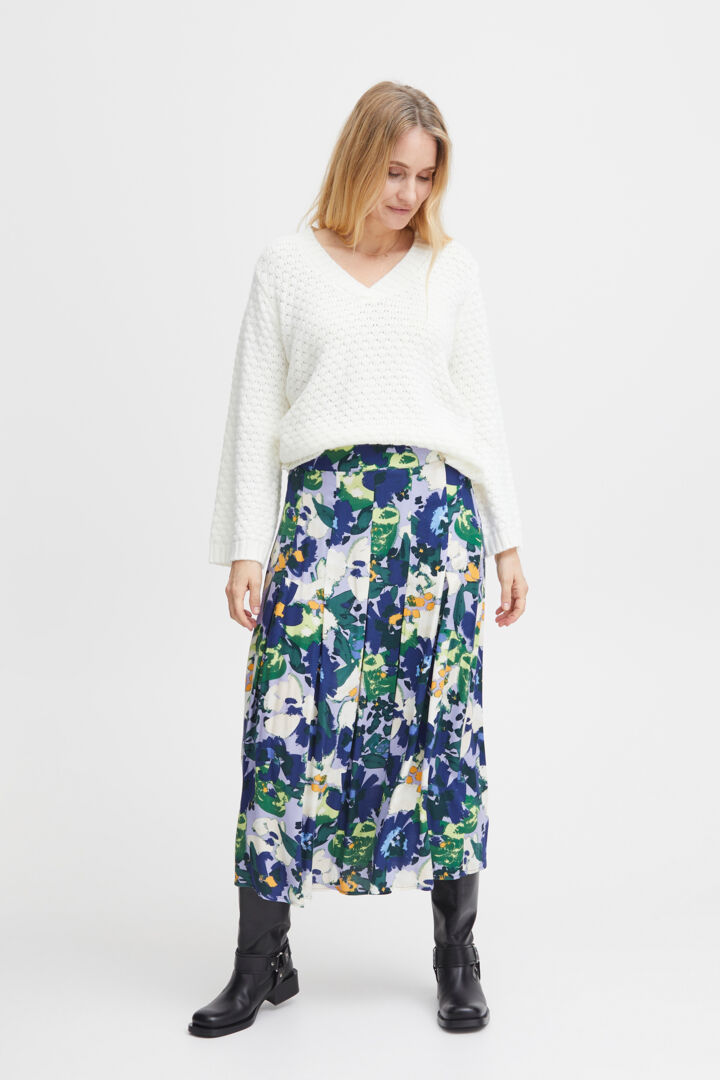 Fransa MOSA Lavender Mix Skirt