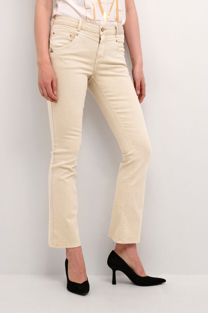Cream AMALIE Bootcut Jeans - Sand