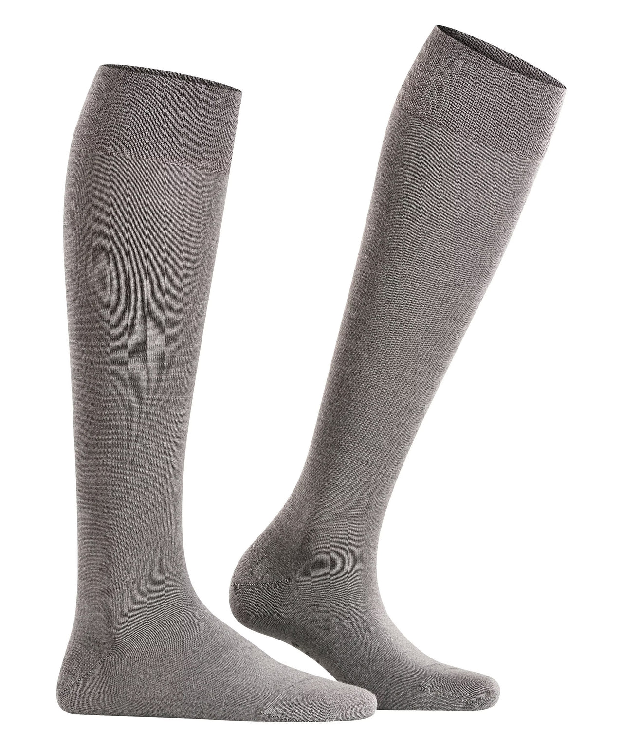 FALKE Sensitive Berlin Knee-High Women Socks- Light Grey
