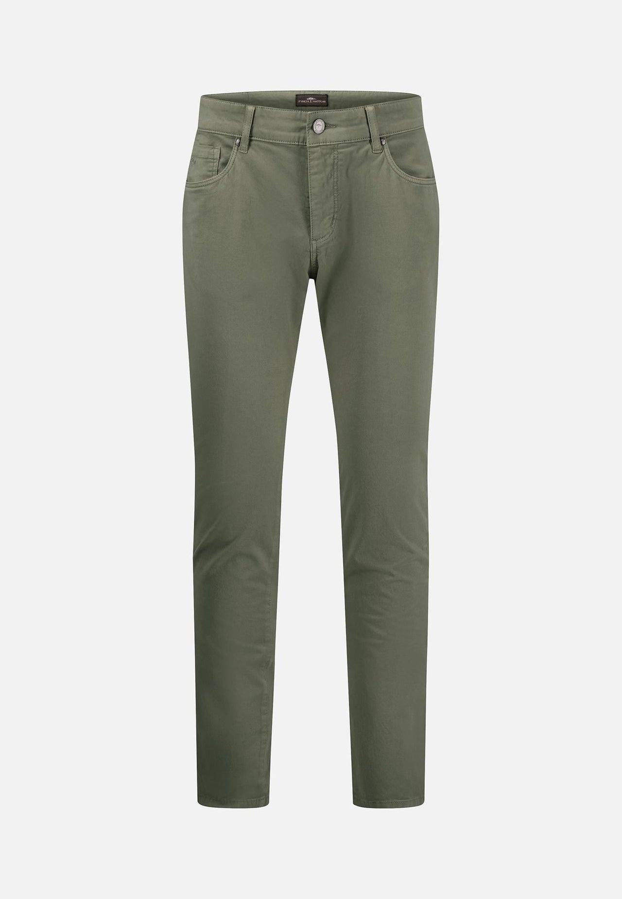 Fynch-Hatton Micro Print Trousers - Dusty Olive
