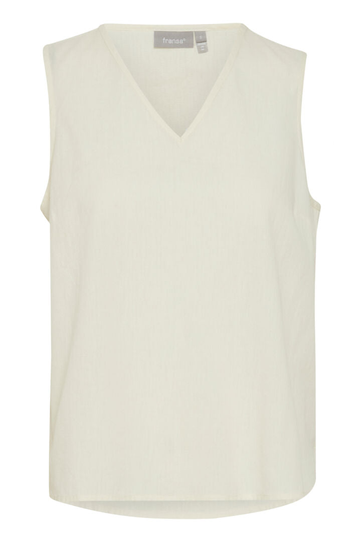 Fransa MADDIE Sleeveless Blouse - Arctic Wolf