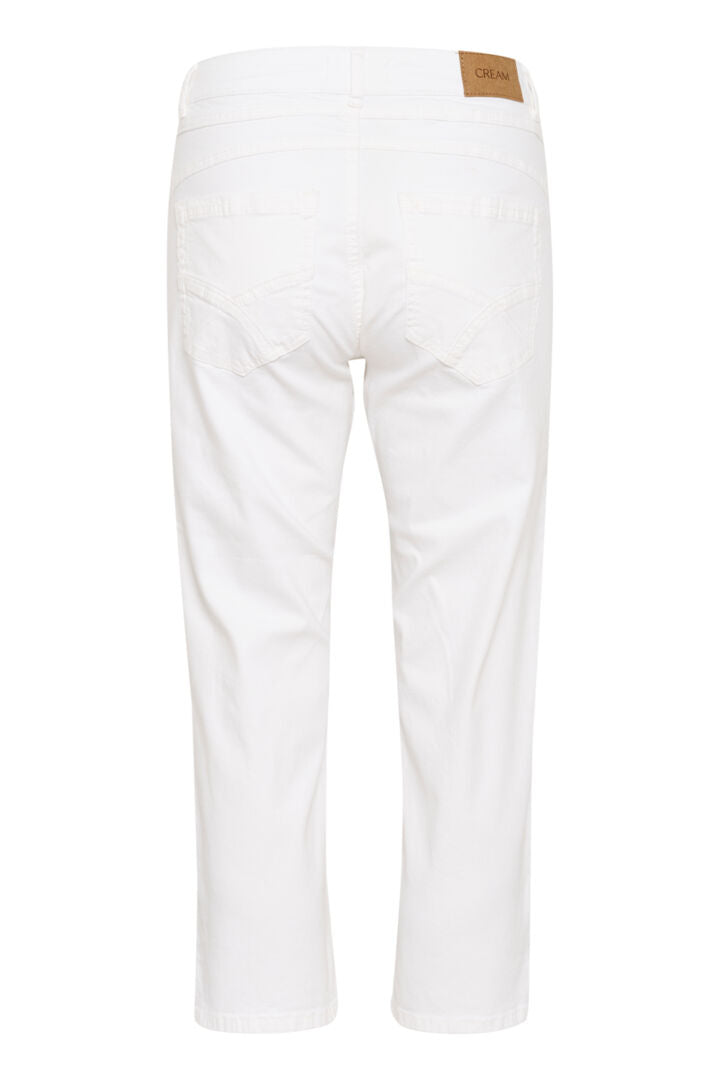 Cream Capri Pants - Snow White