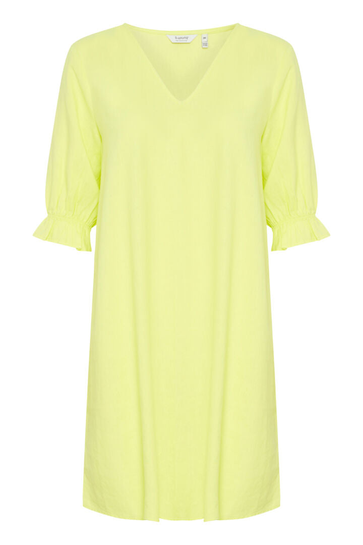 B.Young Flakka A Shape Dress - Sunny Lime