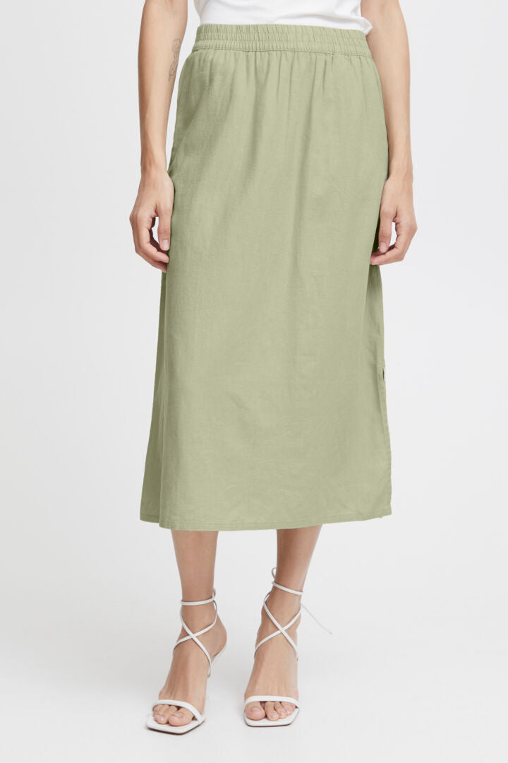 B Young Flakka Slit Skirt - Tea