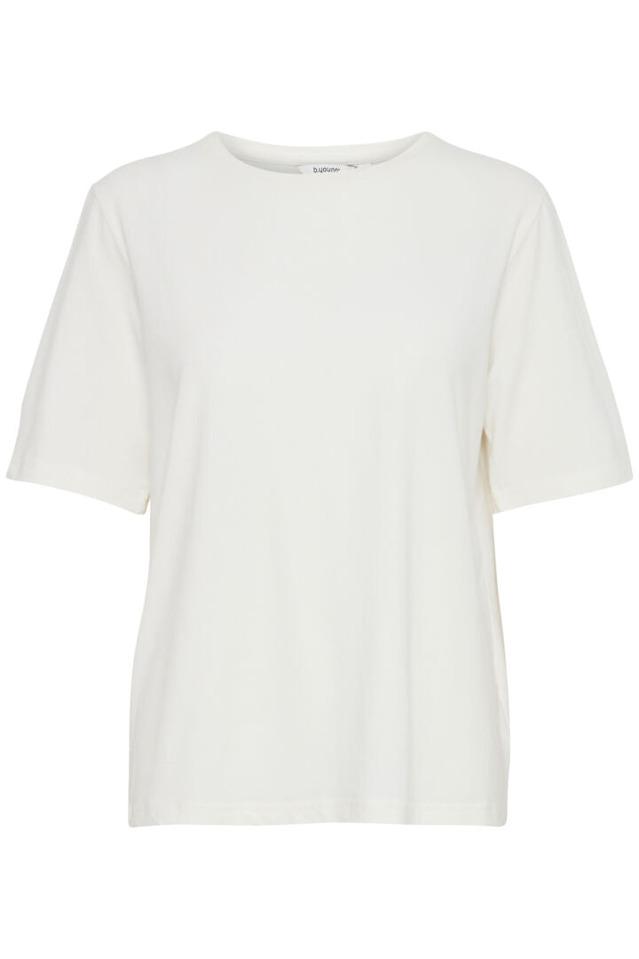 B Young Pamila Half Sleeve T-Shirt- Off White