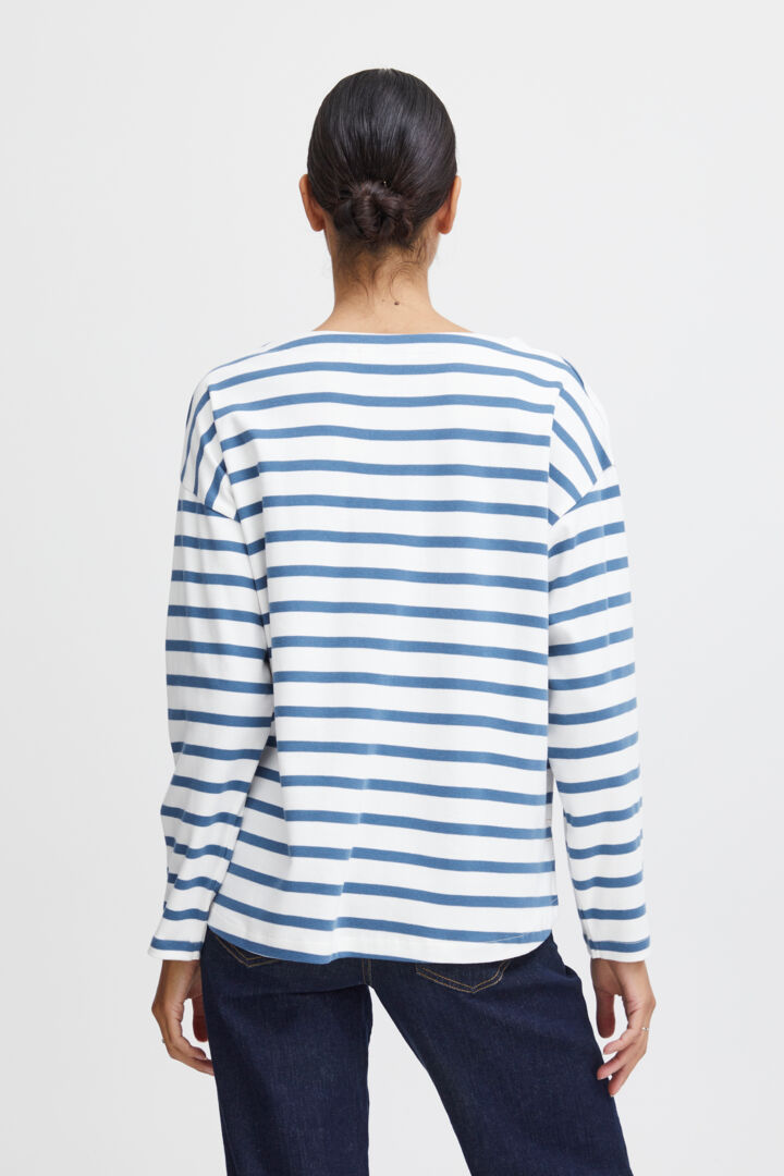 B Young Ramsi Off White Mix Top