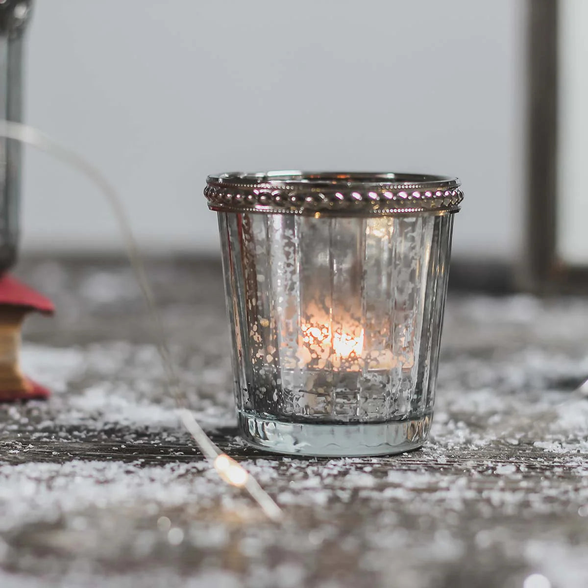 Biggie Best Silver Mercury Tealight Holder