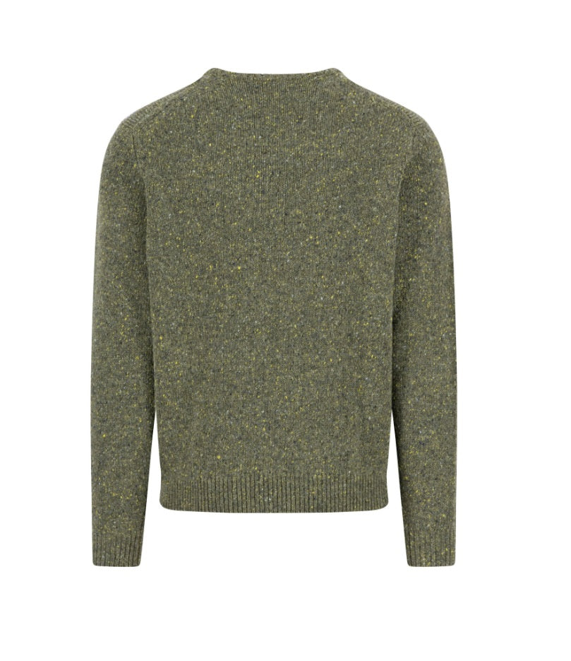 Fynch Hatton Dark Ivy Green Crew Neck Sweater