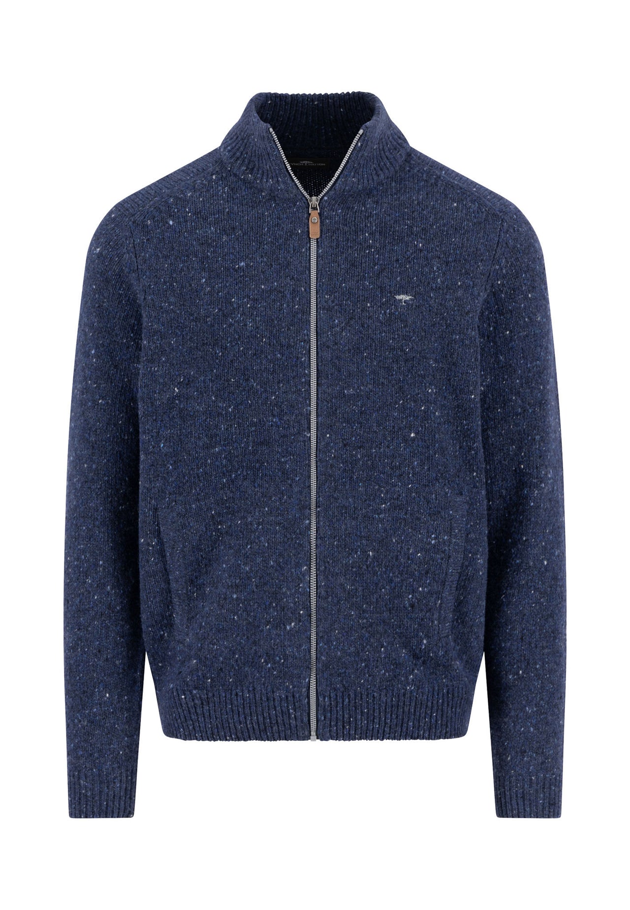 Fynch Hatton Navy Zip Cardigan