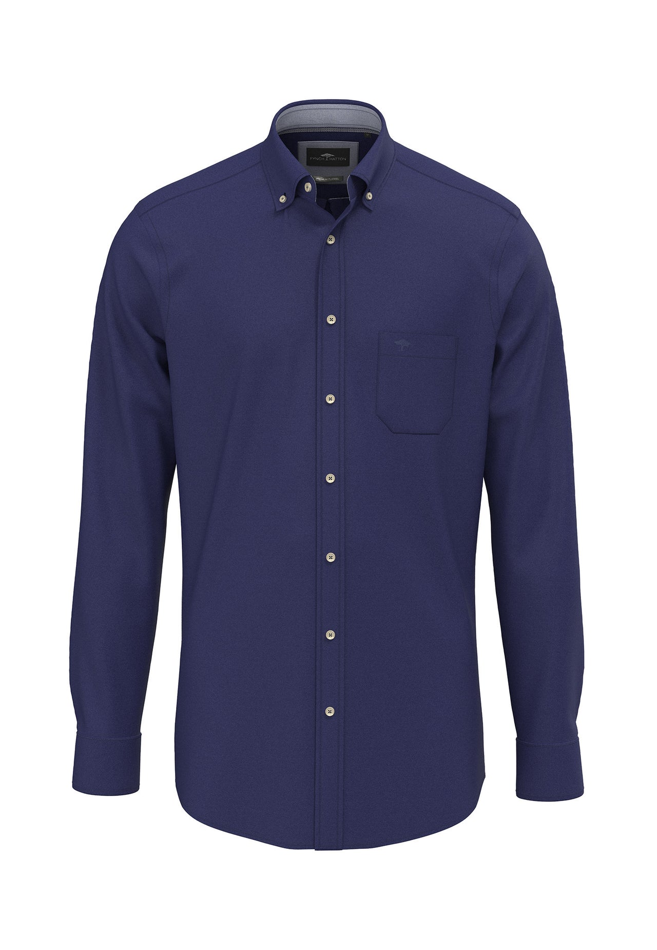 Fynch Hatton Navy Essential Flannel Shirt
