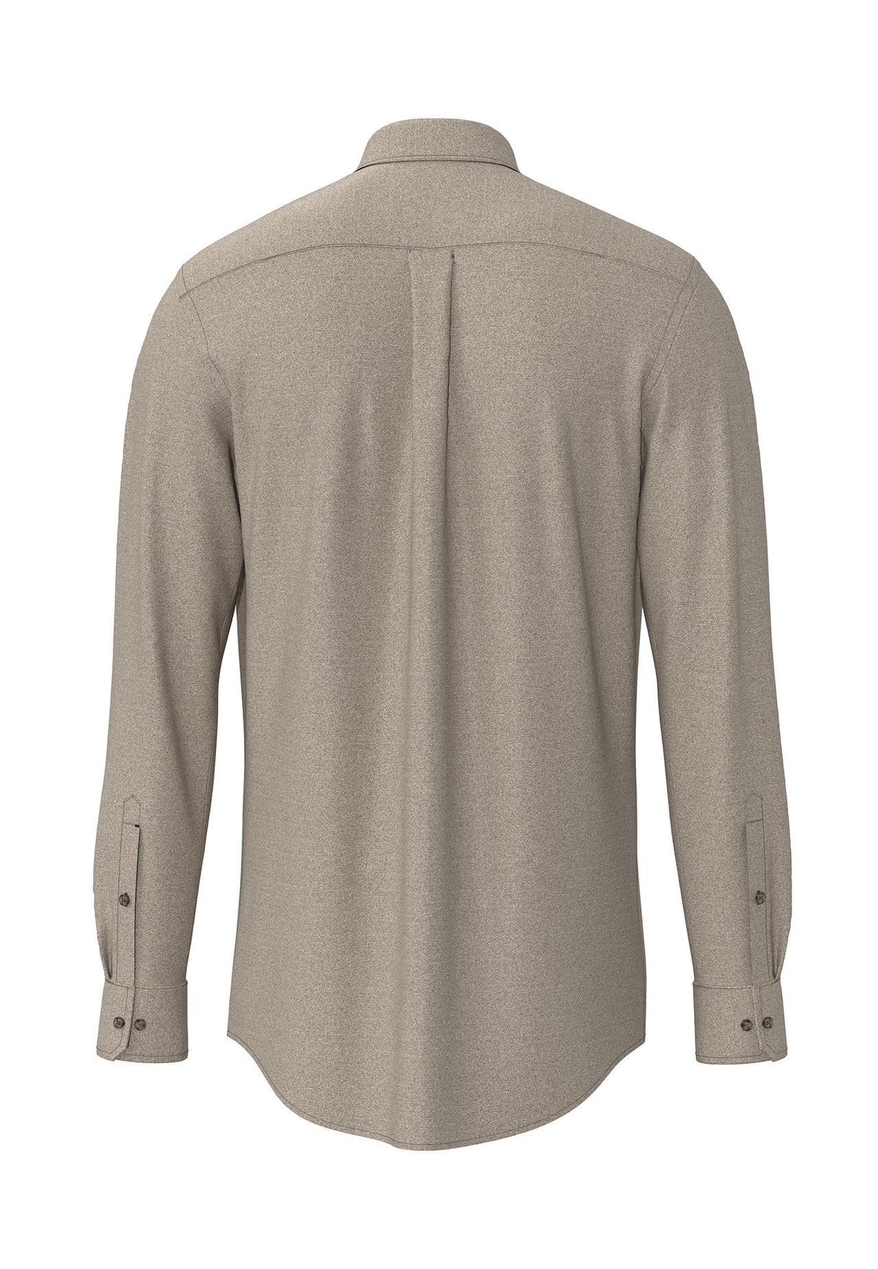 Fynch Hatton Dark Chocolate Herringbone Flannel Shirt