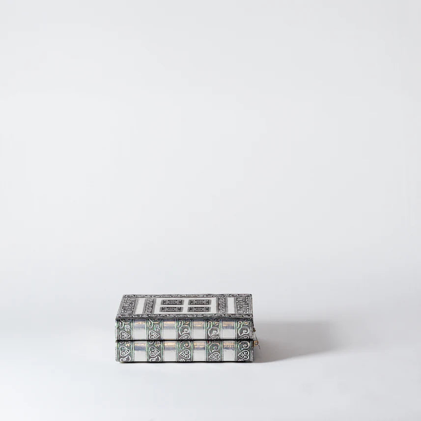 Stone The Crows Small Jewellery Box - Silver