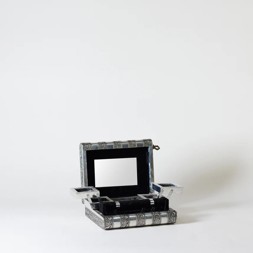 Stone The Crows Small Jewellery Box - Silver