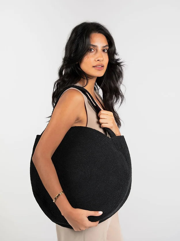 Ellyla Ridhi Black Cotton Bag