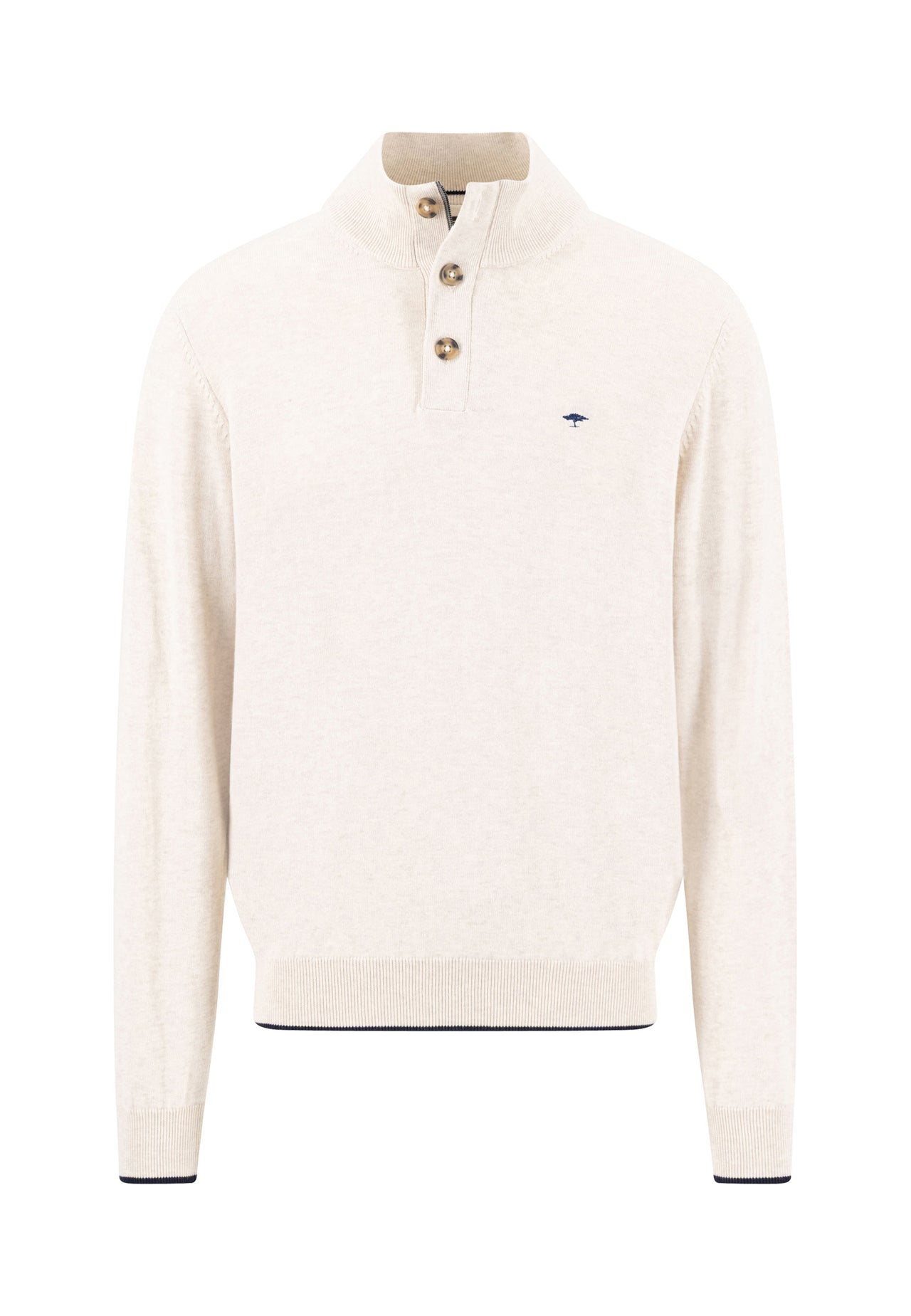 Fynch Hatton Troyer Button Tipping Superfine - Off White
