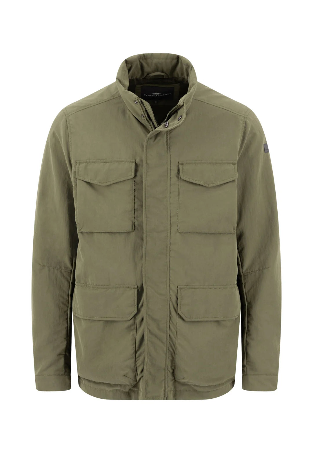 Fynch Hatton Lightweight Summer Coat - Dark Khaki