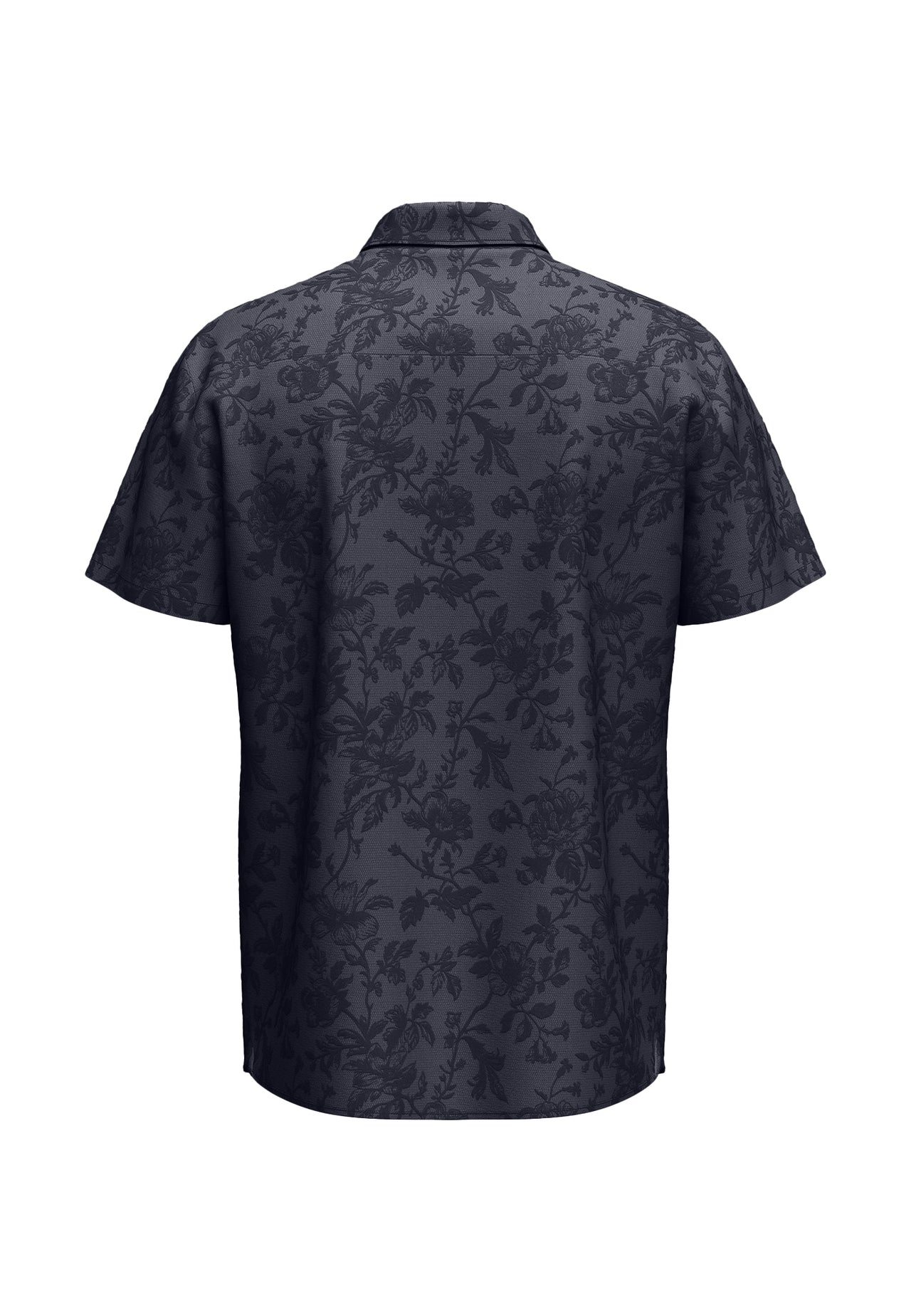 Fynch Hatton 2 Tone Polo Shirt- Navy