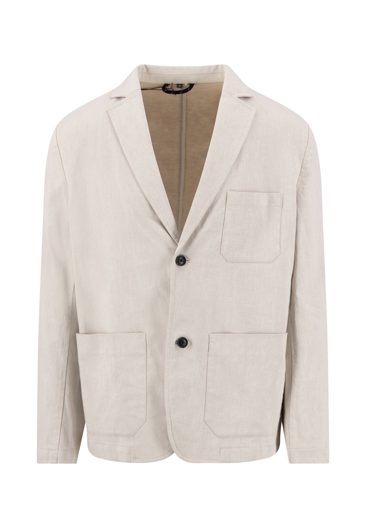 Fynch Hatton Lightweight Two Tone Structure Blazer - Cream