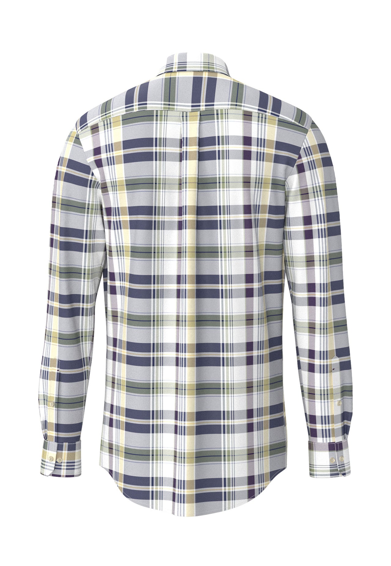 Fynch Hatton Cotton Check Shirt - Aubergine