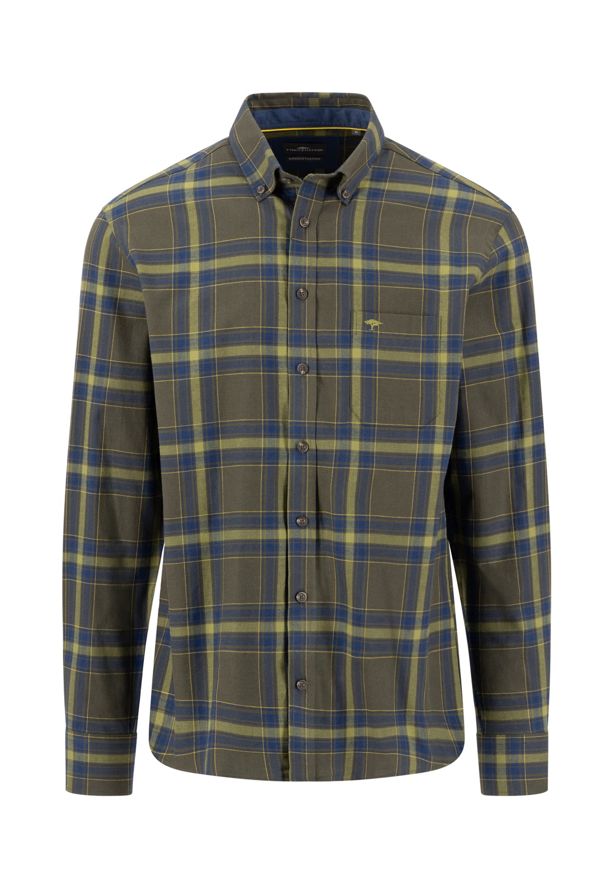 Fynch Hatton Mens Shirt- Cypress