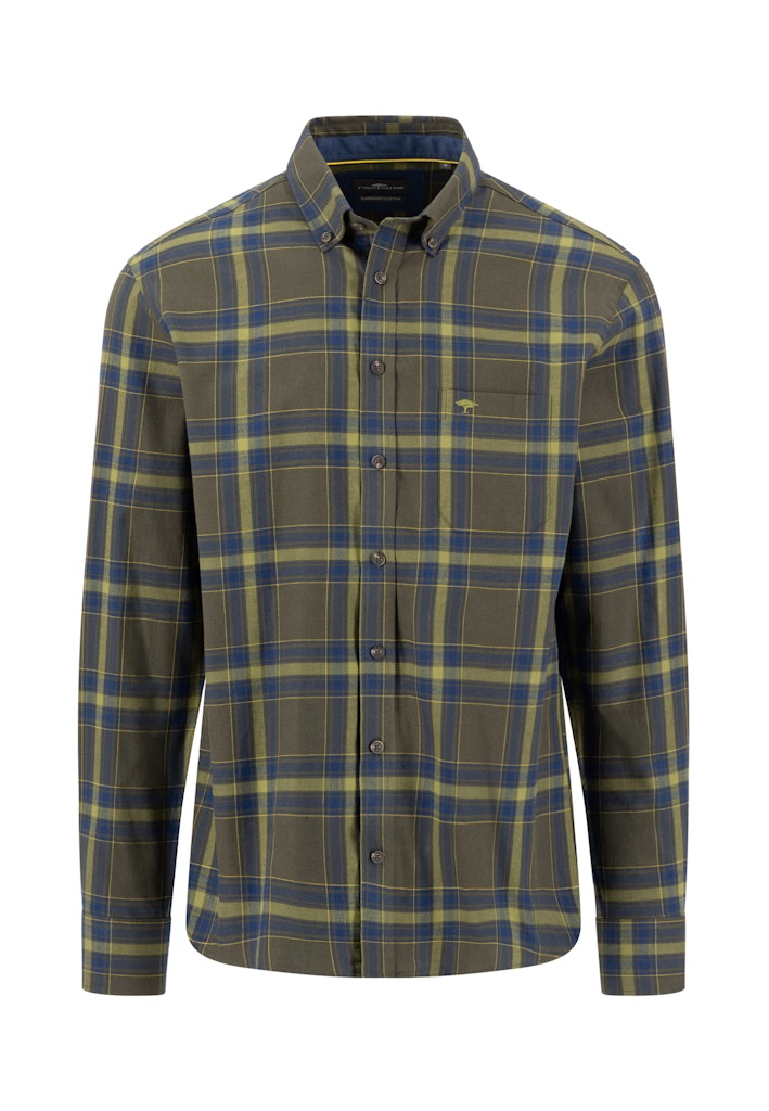 Fynch Hatton Mens Shirt- Cypress