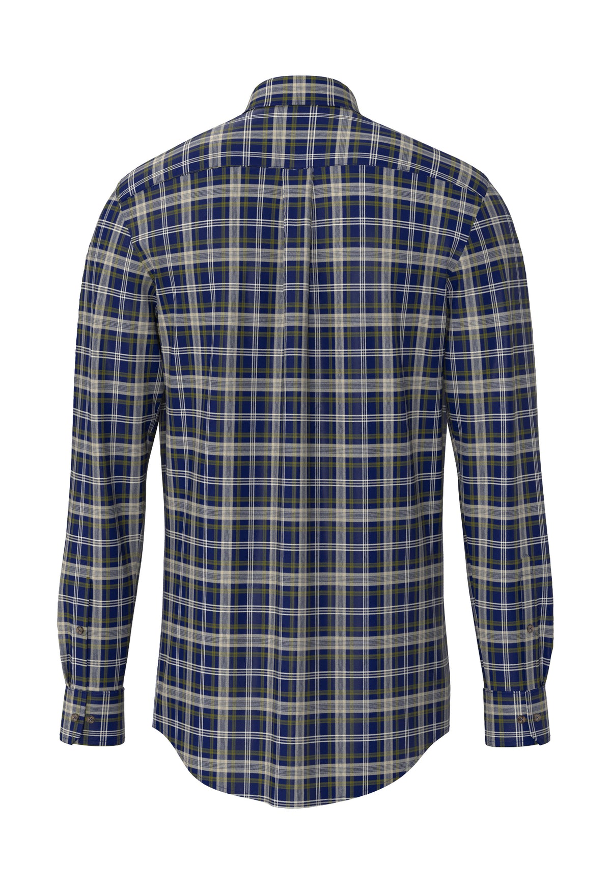 Fynch Hatton Mens Flannel Shirt - Ink Blue